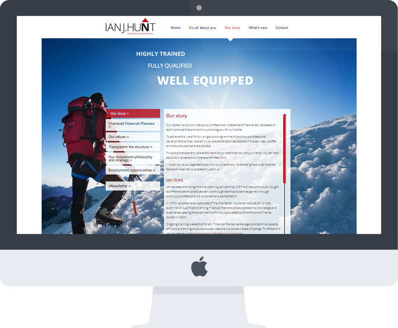 Financial planner website 02