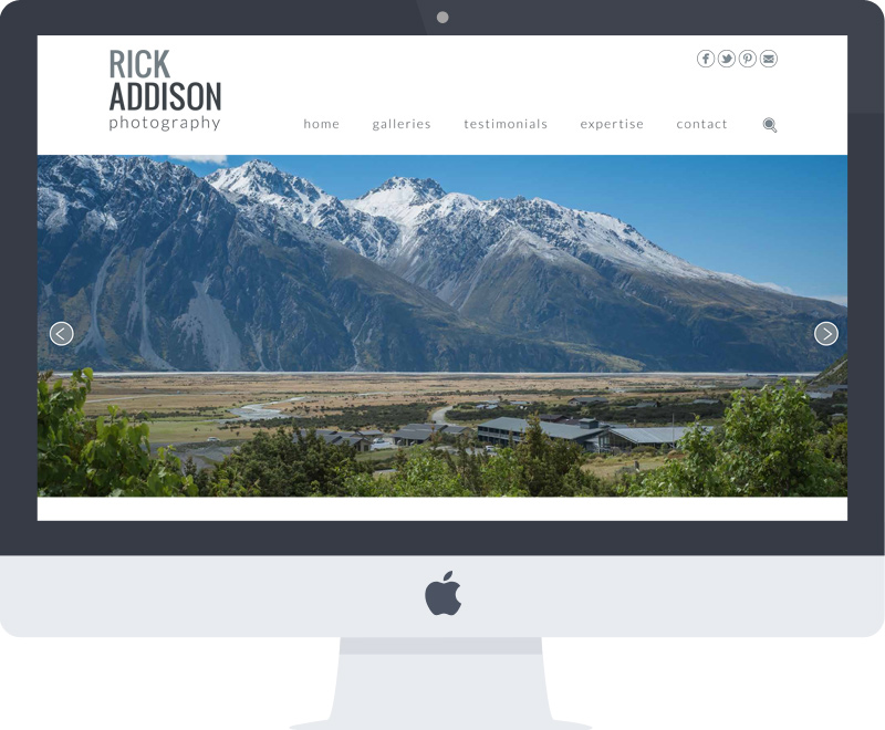 Photographer website design