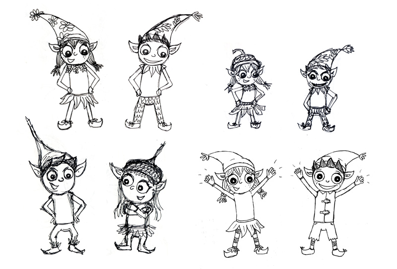 Elf character sketches