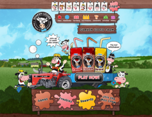 Kids drink website design