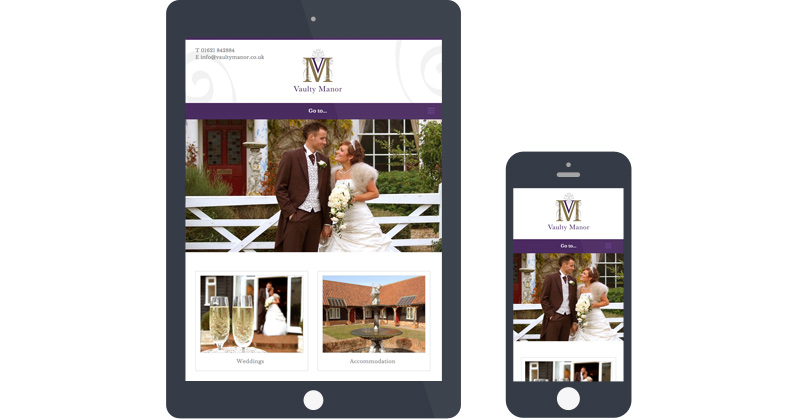 Essex Wedding Venue Mobile Website