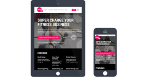 Gym management mobile website design