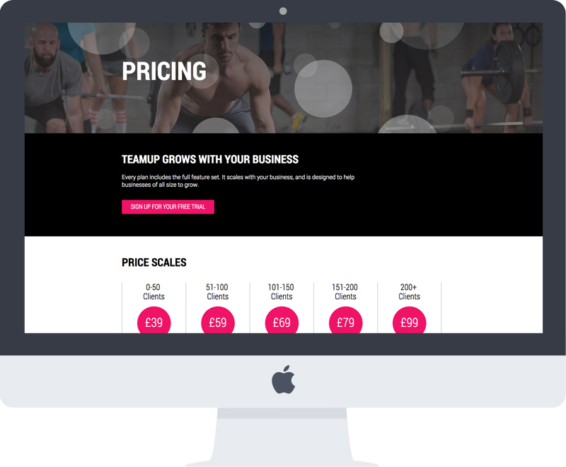 Gym fitness website design